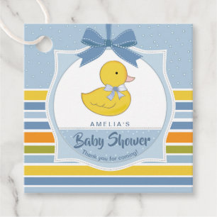 Gummand Baby Shower Blå ID641 Gåvor Etiketter