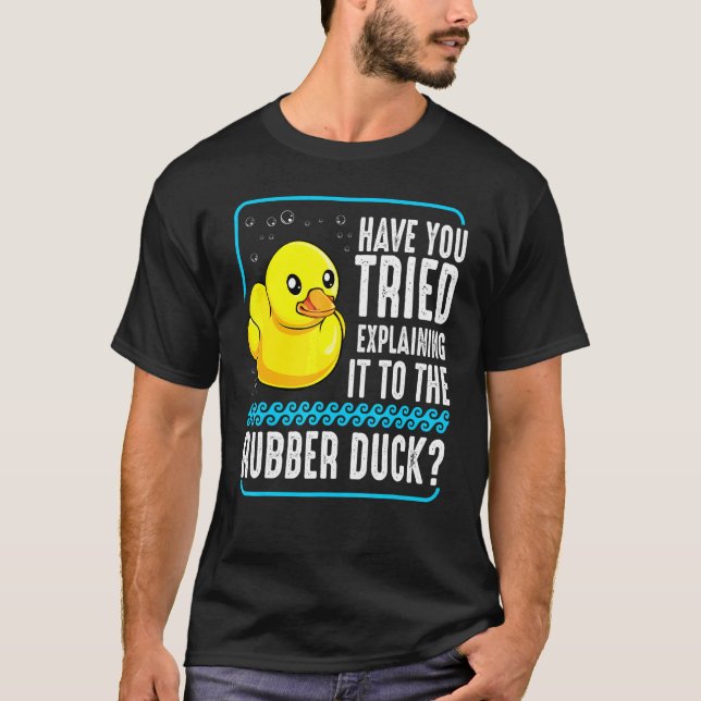 Gummand Debugging Web Coder Programmer Debuggare T Shirt (Framsida)
