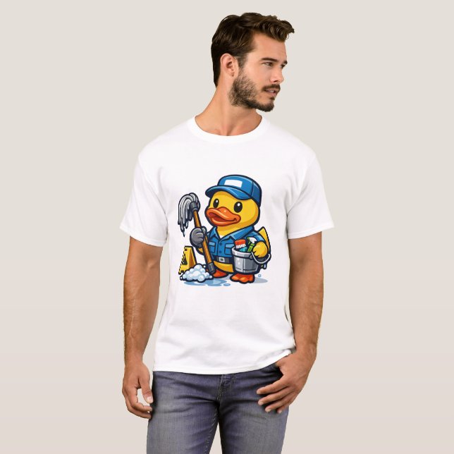 Gummand Janitor T Shirt (Hel framsida)