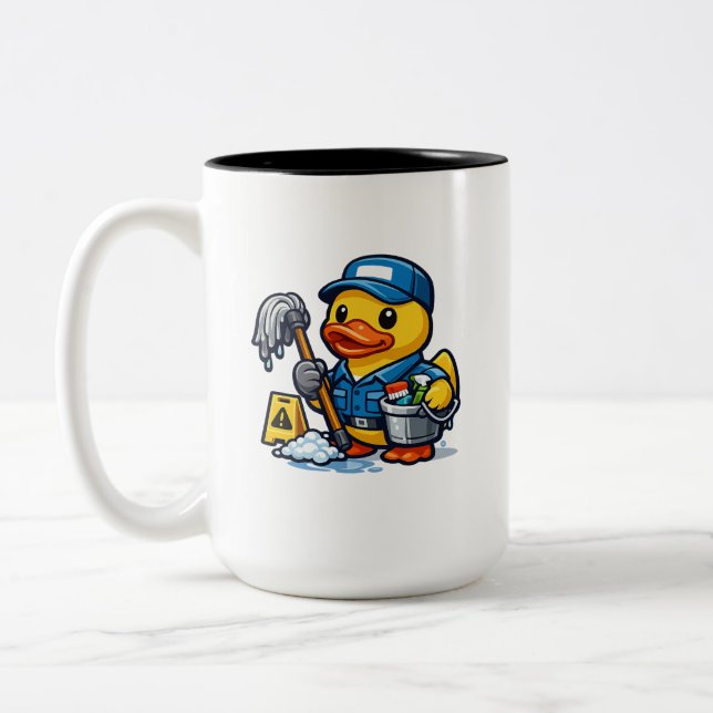 Gummand Janitor Två-Tonad Mugg (Vänster)