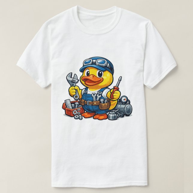 Gummand mekaniker t shirt (Design framsida)