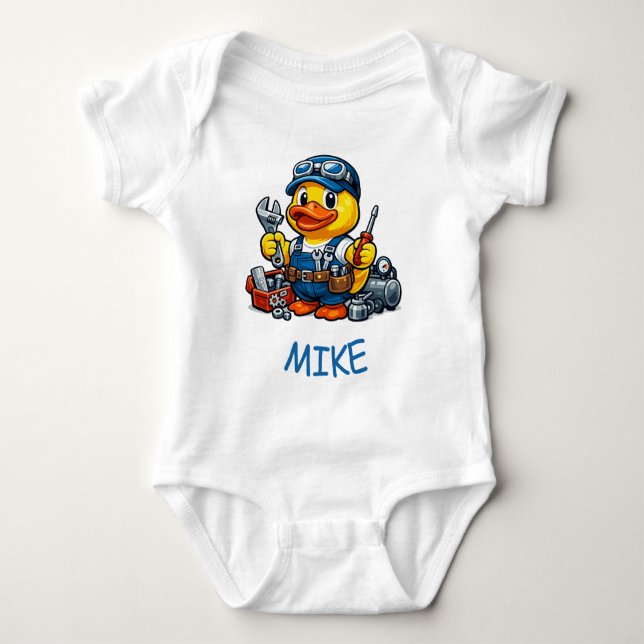 Gummand Mekaniker T Shirt (Framsida)