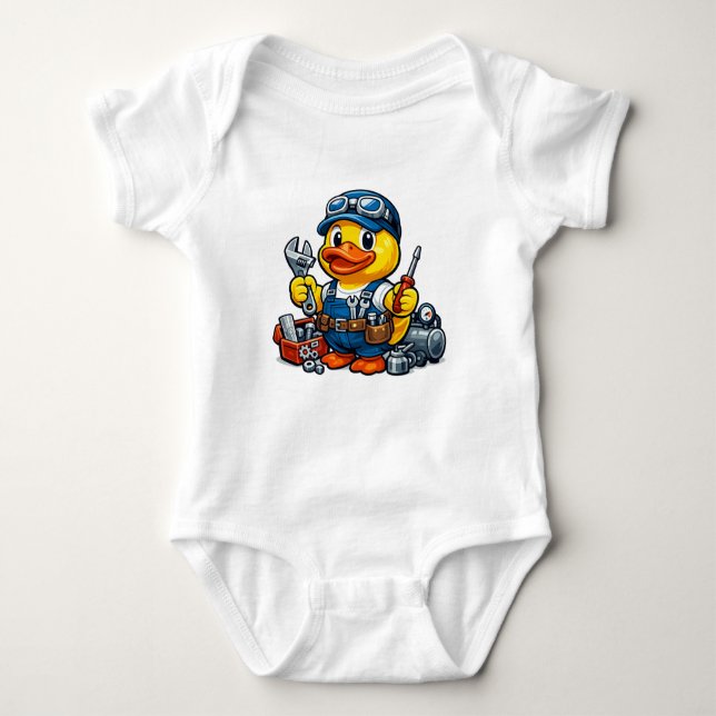 Gummand mekaniker t shirt (Framsida)