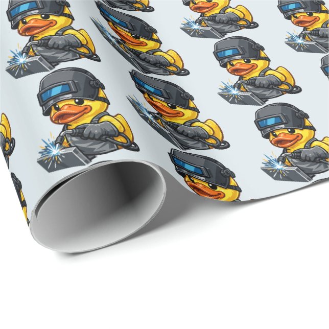 Gummand Svetsare Presentpapper (Rullad Hörn)