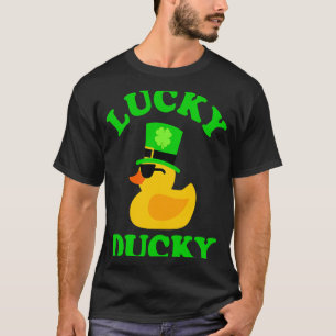 Gummi Anka med solglasögon, 4 Löv C-hatt Lucky T Shirt