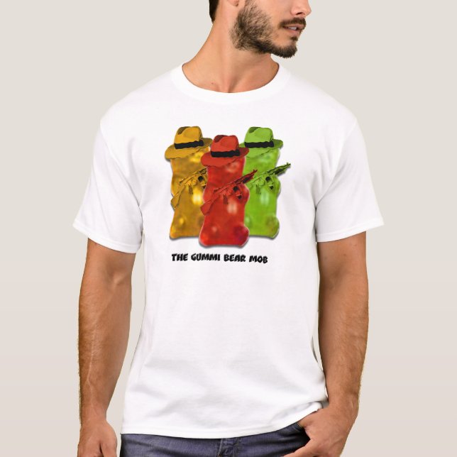 Gummi björnmobster t shirt (Framsida)