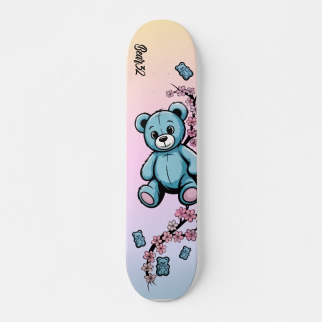Gummi Blues Mini Skateboard Bräda 18,5 Cm (Framsida)
