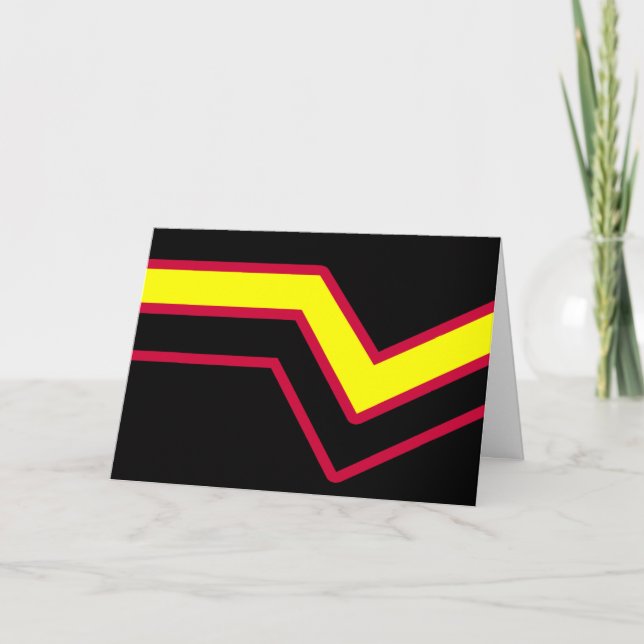 Gummi / Latex Pride Flagga Helgkort (Framsida)