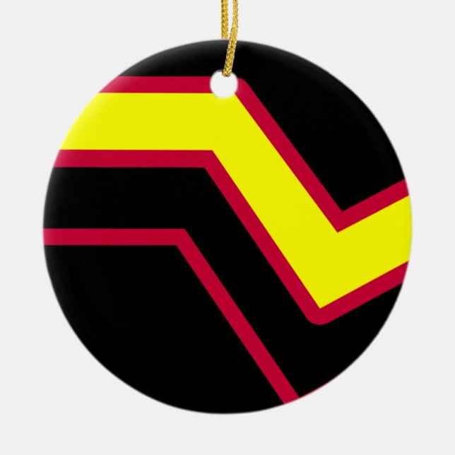 Gummi / Latex Pride Flagga Julgransprydnad Keramik (Framsidan)