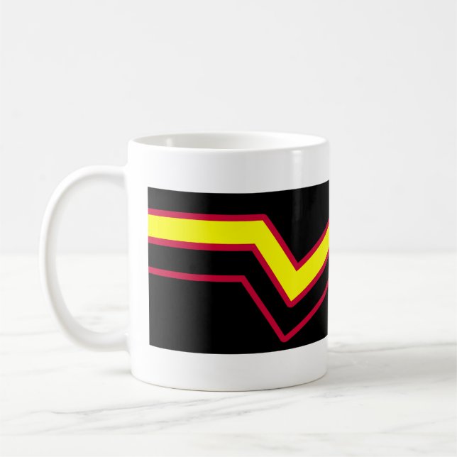 Gummi / Latex Pride Flagga Kaffemugg (Vänster)