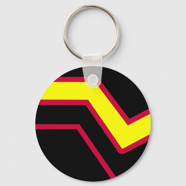 Gummi / Latex Pride Flagga Nyckelring (Framsida)