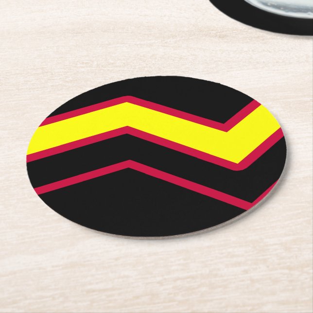 Gummi / Latex Pride Flagga Underlägg Papper Rund (Vinklad)