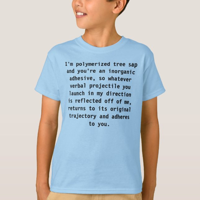 Gummi och limmar Sheldon Tee (Framsida)