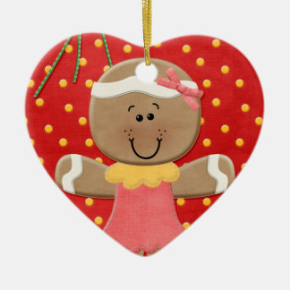 Gummi tappar och ljust rödbrun bröd julgransprydnad keramik