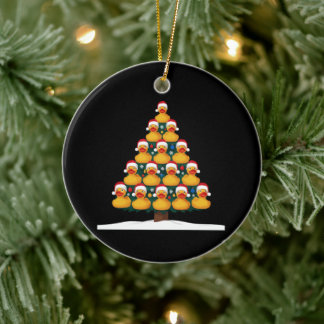 Gummiand Santa hatt julgran Xmas semester Julgransprydnad Keramik