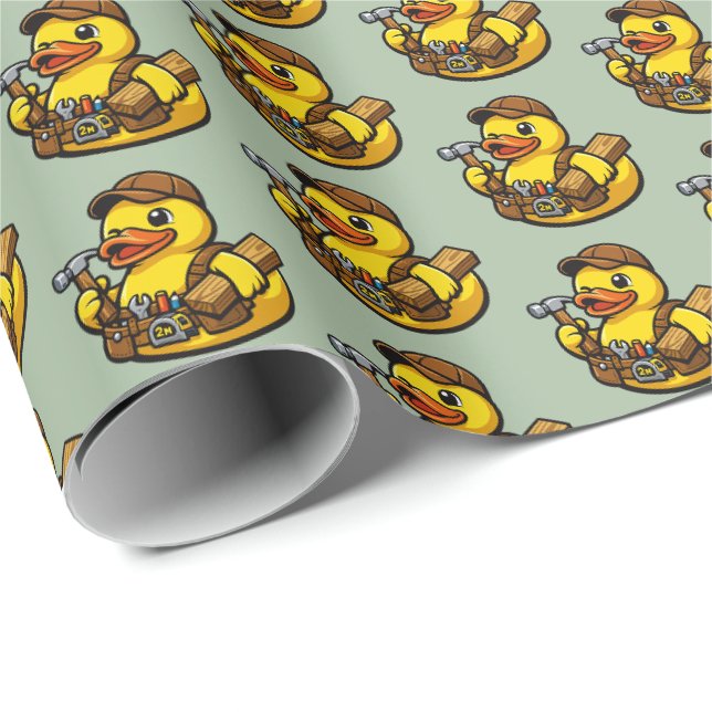 Gummiank Snickare Presentpapper (Rullad Hörn)