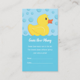 Gummianka Gissa Hur Många Baby Shower Spel Tilläggskort