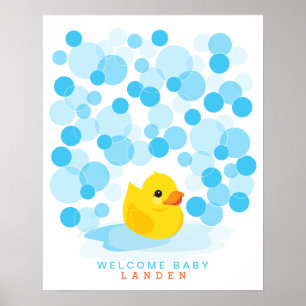 Gummianka Presentbok för baby shower Print Poster