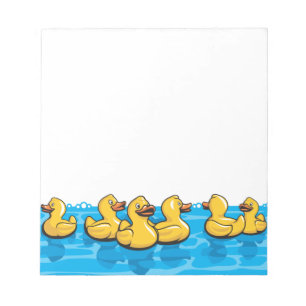 Gummiankor i badet anteckningsblock