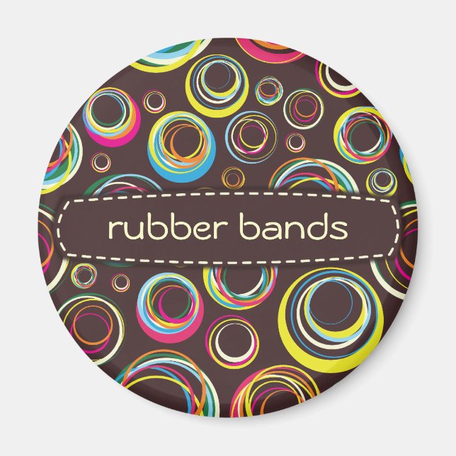 gummiband - bruna magnet (Framsidan)