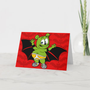 Gummibär är ett Vampire Halloween-kort Kort