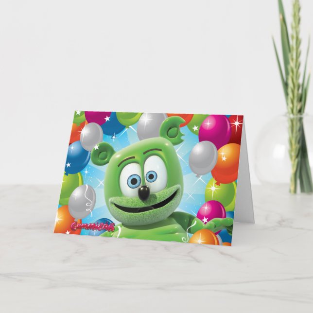 Gummibär (Gummibjörn) födelsedagskort Kort (Framsida)