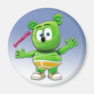 Gummibär magnet på blått