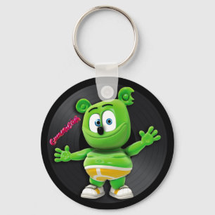 Gummibär vinylrekord DJ Keychain Nyckelring