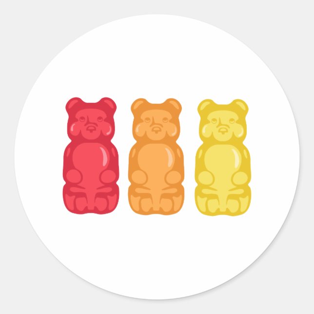 Gummiben Runt Klistermärke (Framsida)