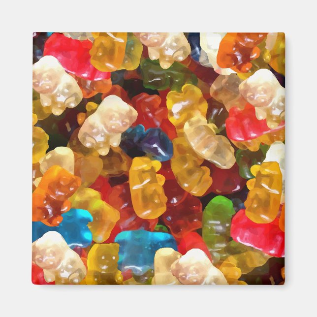 gummibjörn magnet (Framsidan)