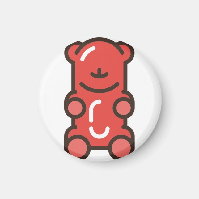 gummibjörn magnet (Framsidan)