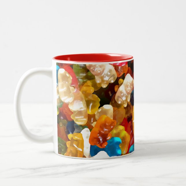gummibjörn Två-Tonad mugg (Vänster)