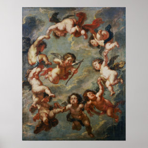 Gummier - Putti- Dekoration Poster