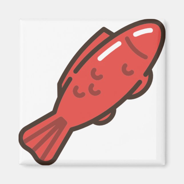 gummifisk magnet (Framsidan)