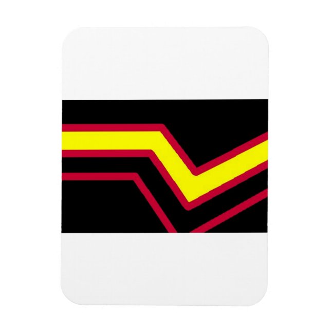 Gummig regnbågsflagga magnet (Vertikal)