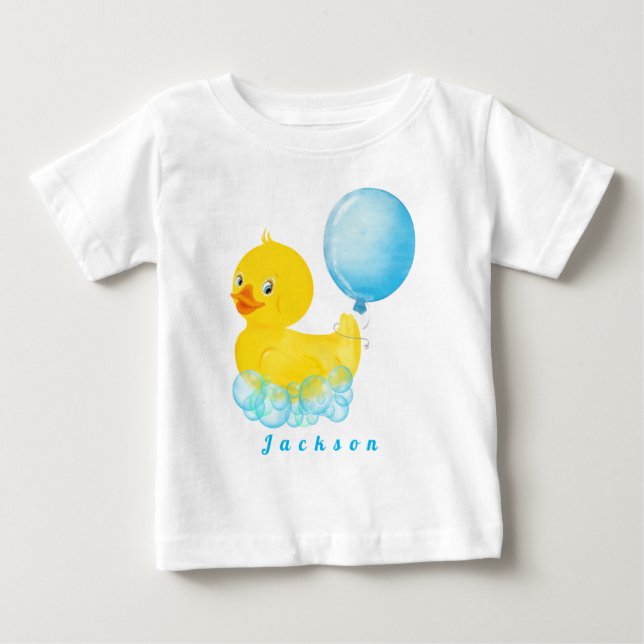 GUMMIGUMMA Pojke Första Födelsedags T-Shirt Bebis  (Framsida)