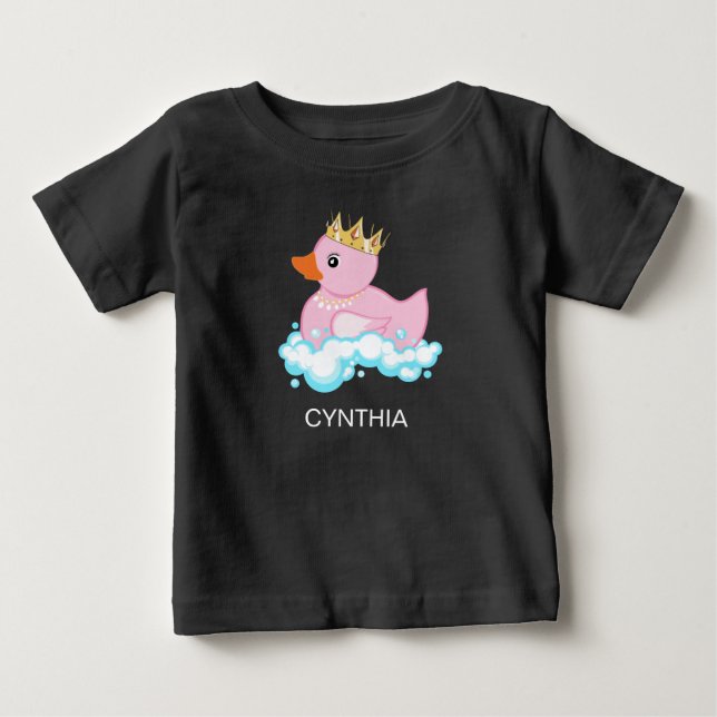 Gummigumma (rosa) Personlig tryck T Shirt (Framsida)