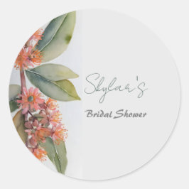 Gummiknoppsblommor Firande Runt Klistermärke