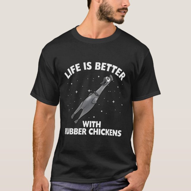 Gummikyckling för kyckling Leksak T Shirt (Framsida)