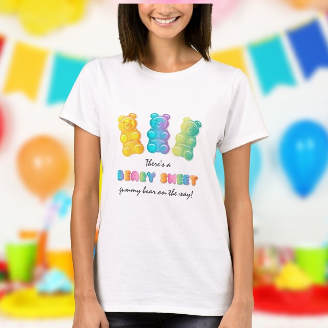 Gummiskt björnfärgat gelégodis Mamma för att vara T Shirt (Skapare uppladdad)