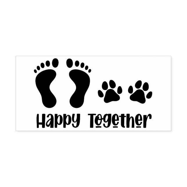 Gummistämpel för hund bästa vän självfärgande stämpel (Design)