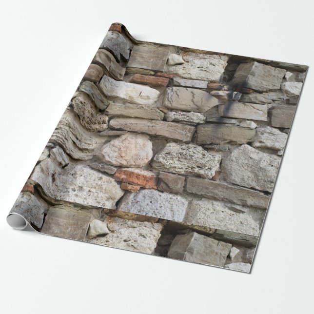 Gummisten mönster presentpapper (Utrullad)