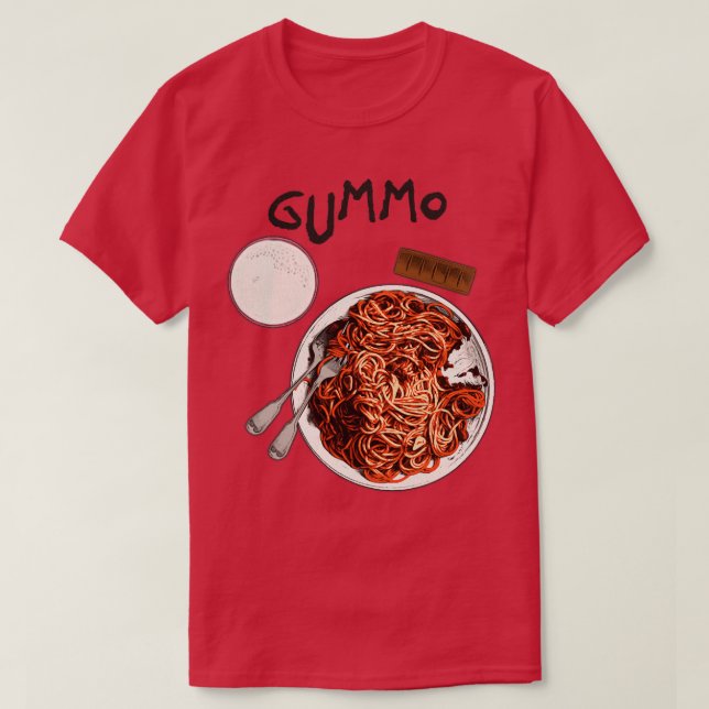 Gummo Bathtub Middag T Shirt (Design framsida)