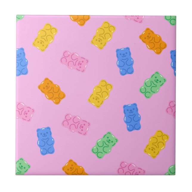 Gummy Bear Aesthetic Ceramic Tile Kakelplatta (Framsidan)