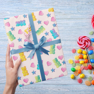 Gummy Bear Coloful Jelly Candy Kids Presentpapper