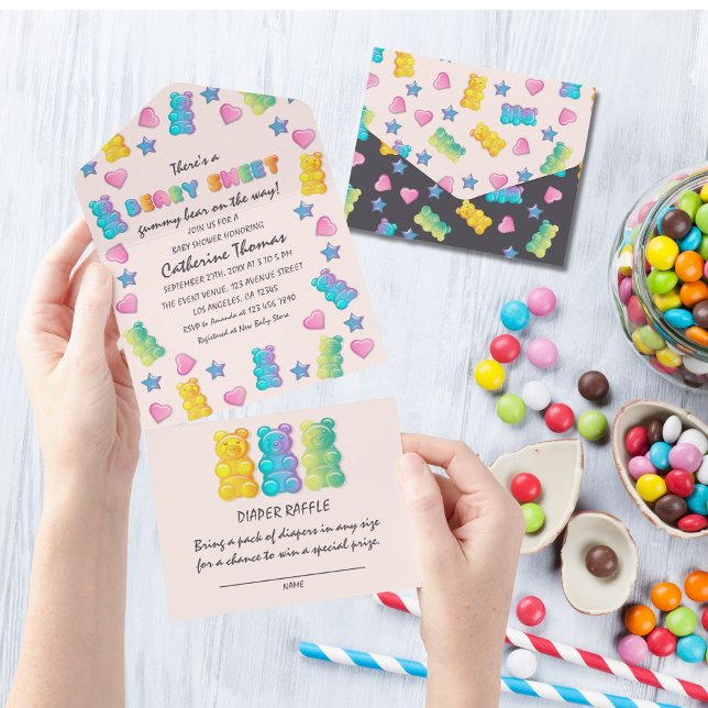 Gummy Bear Colorful Jelly Candy Baby Shower (Skapare uppladdad)