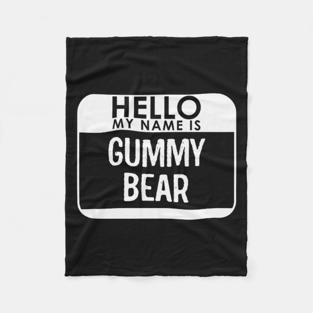 Gummy Bear Costume Funny Easy Last Minute Hallowee Fleecefilt (Framsidan)