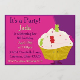 Gummy Bear Cuptårta Inbjudningar