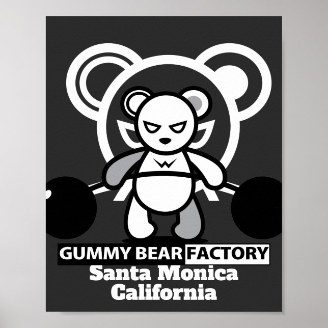 Gummy Bear Factory Gym/Fitness Poster (Framsidan)