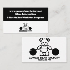 Gummy Bear Factory/gym/fitness Visitkort